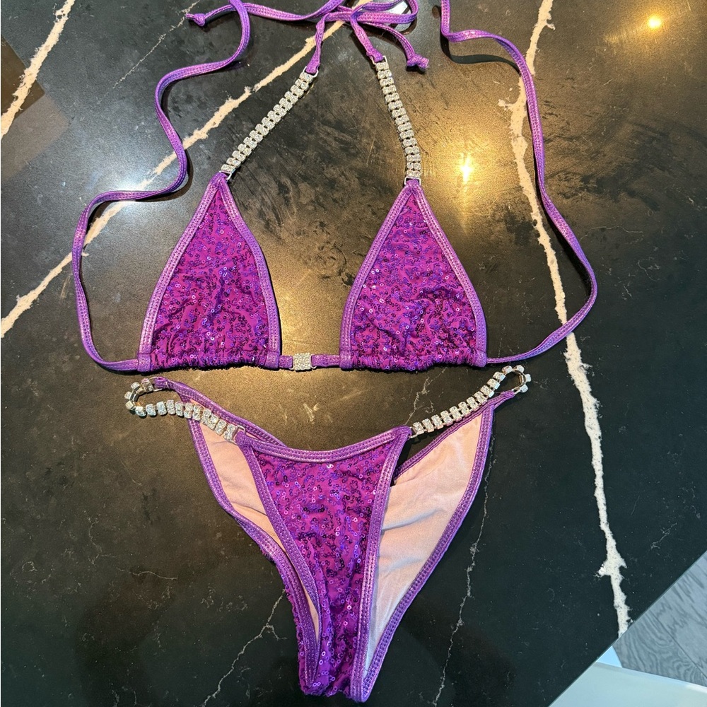 Purple crystal competition Bikini